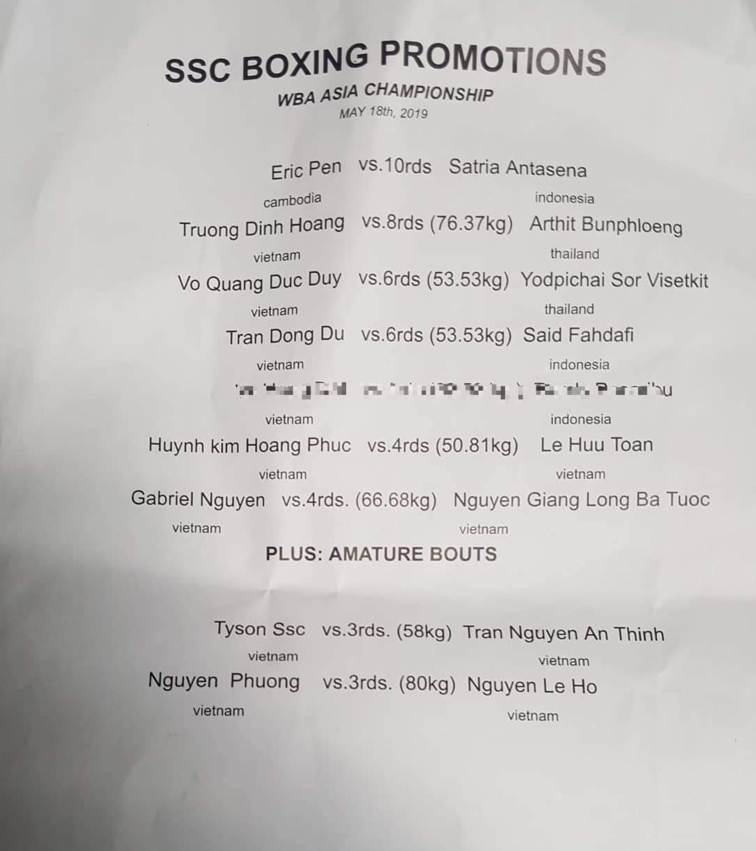 Sự kiện Boxing tháng 5: Tranh đai WBA Asia tại Việt Nam
